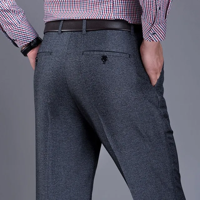Angelo Ricci™ Classic Regular Fit Office Formal Long Trousers