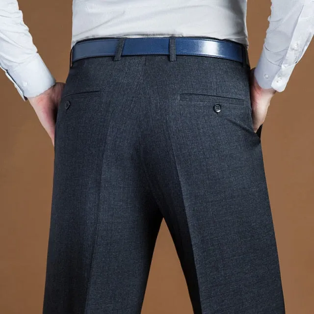 Angelo Ricci™ Classic Regular Fit Office Formal Long Trousers