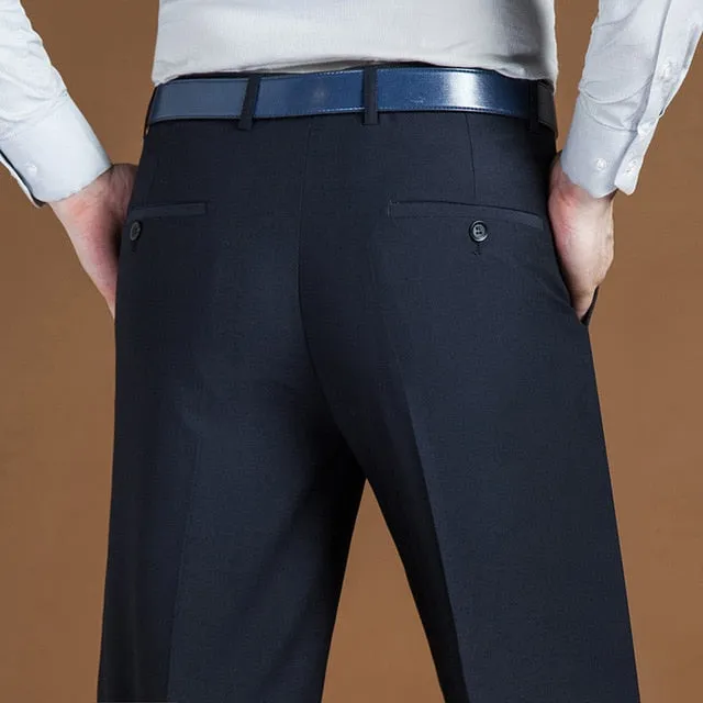 Angelo Ricci™ Classic Regular Fit Office Formal Long Trousers