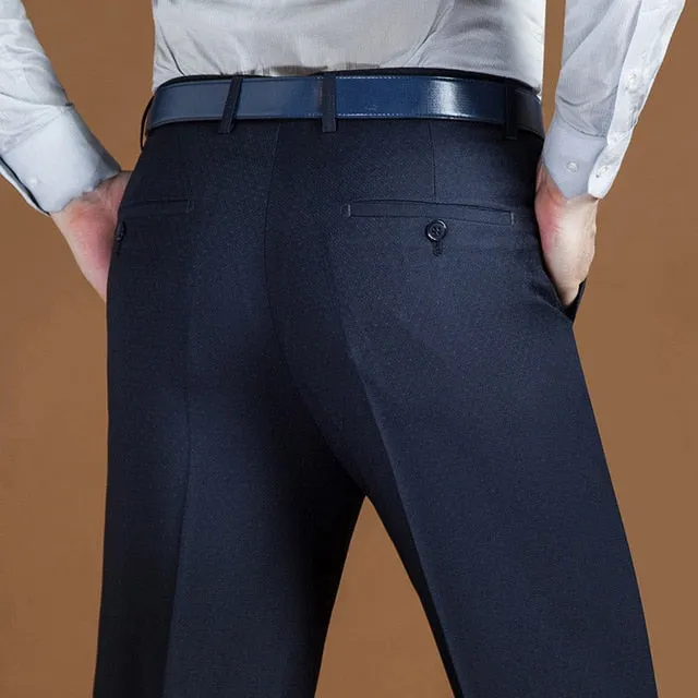 Angelo Ricci™ Classic Regular Fit Office Formal Long Trousers