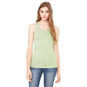 Bella   Canvas Women's Moss Green Sheer Mini Rib Racerback Tank