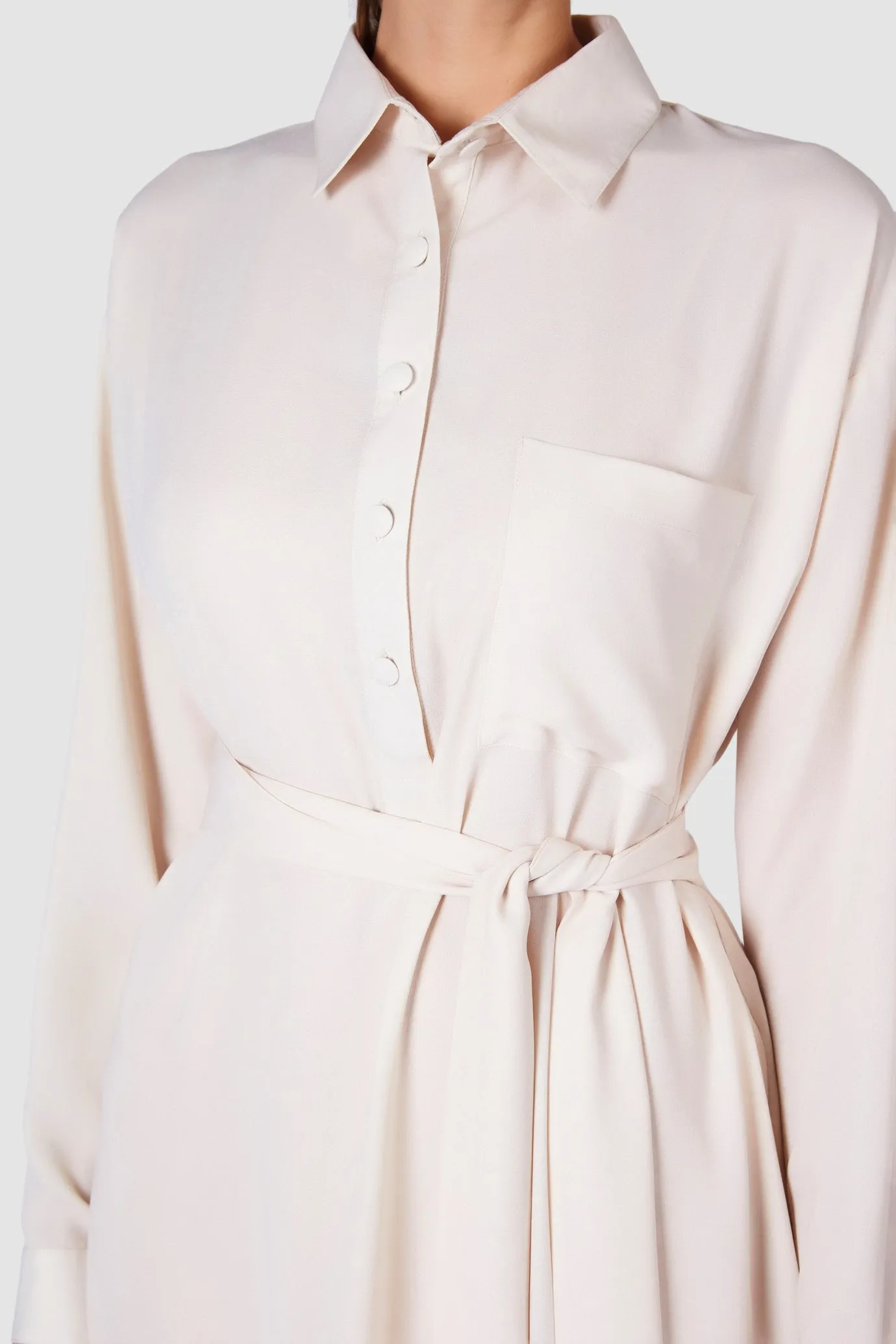 Belted Shirt Dress Kaftan
