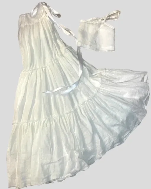 BRALETTE - WHITE LUXE LINEN - Best Seller