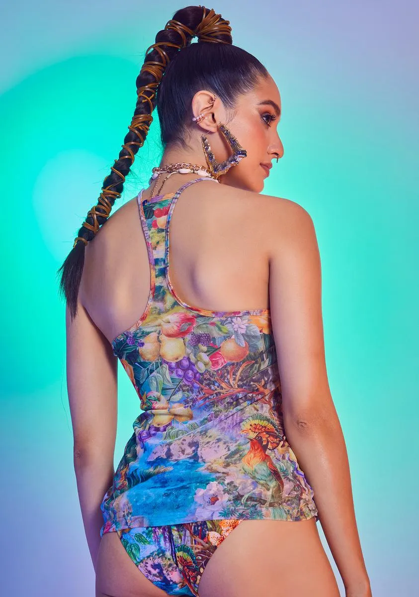 Castaway Island Print Top