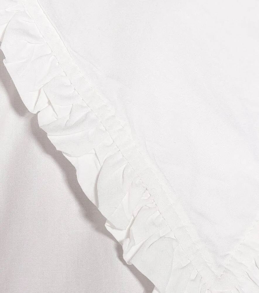 Cotton poplin blouse GANNI, white