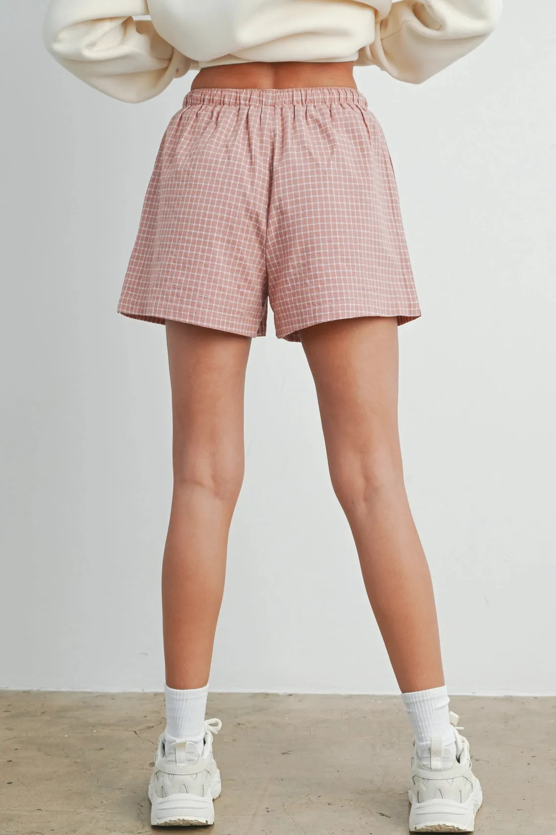 Drawstring Check Boxer Shorts