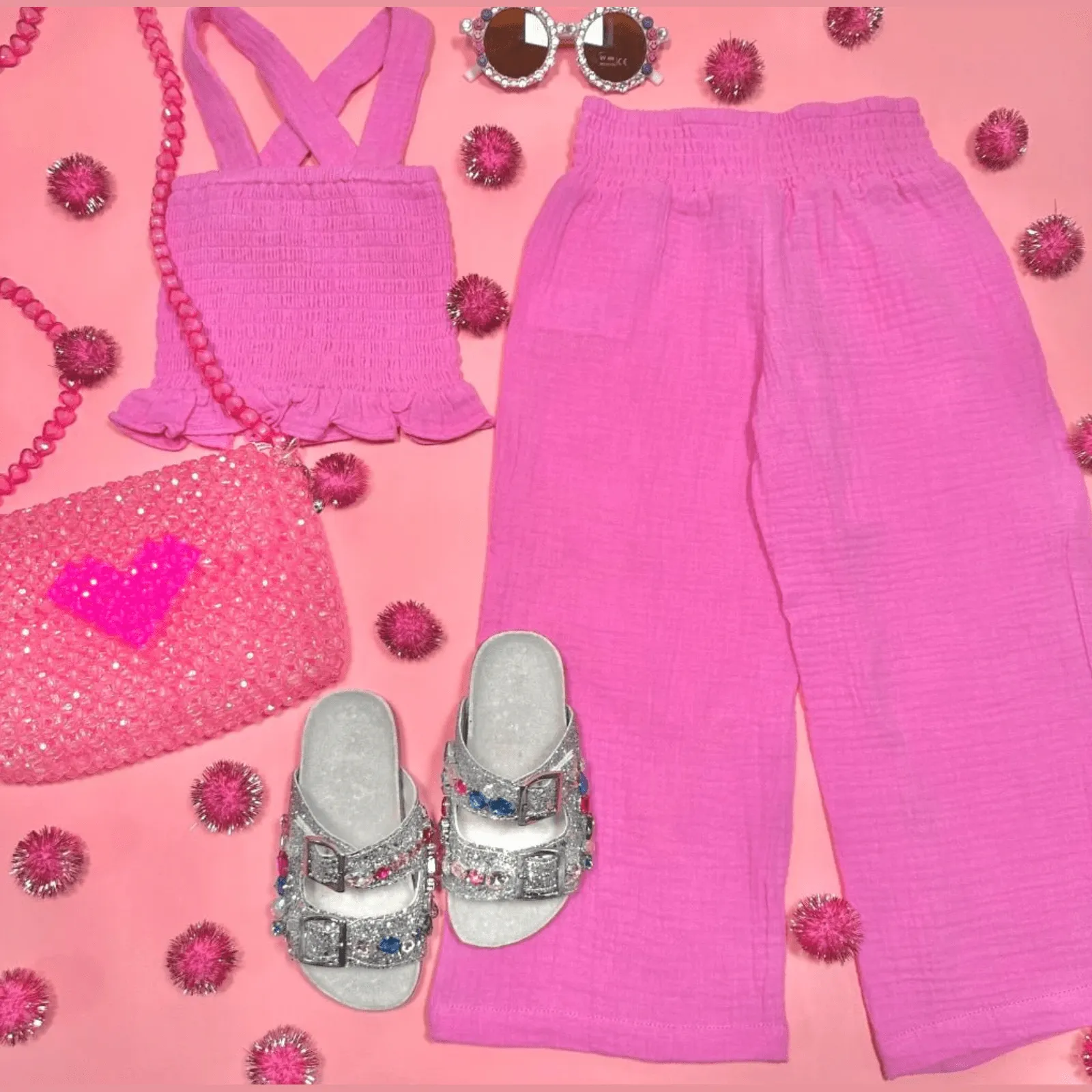 Feather 4 Arrow Sun Daze Top and Playa Pant (Carnation Pink)