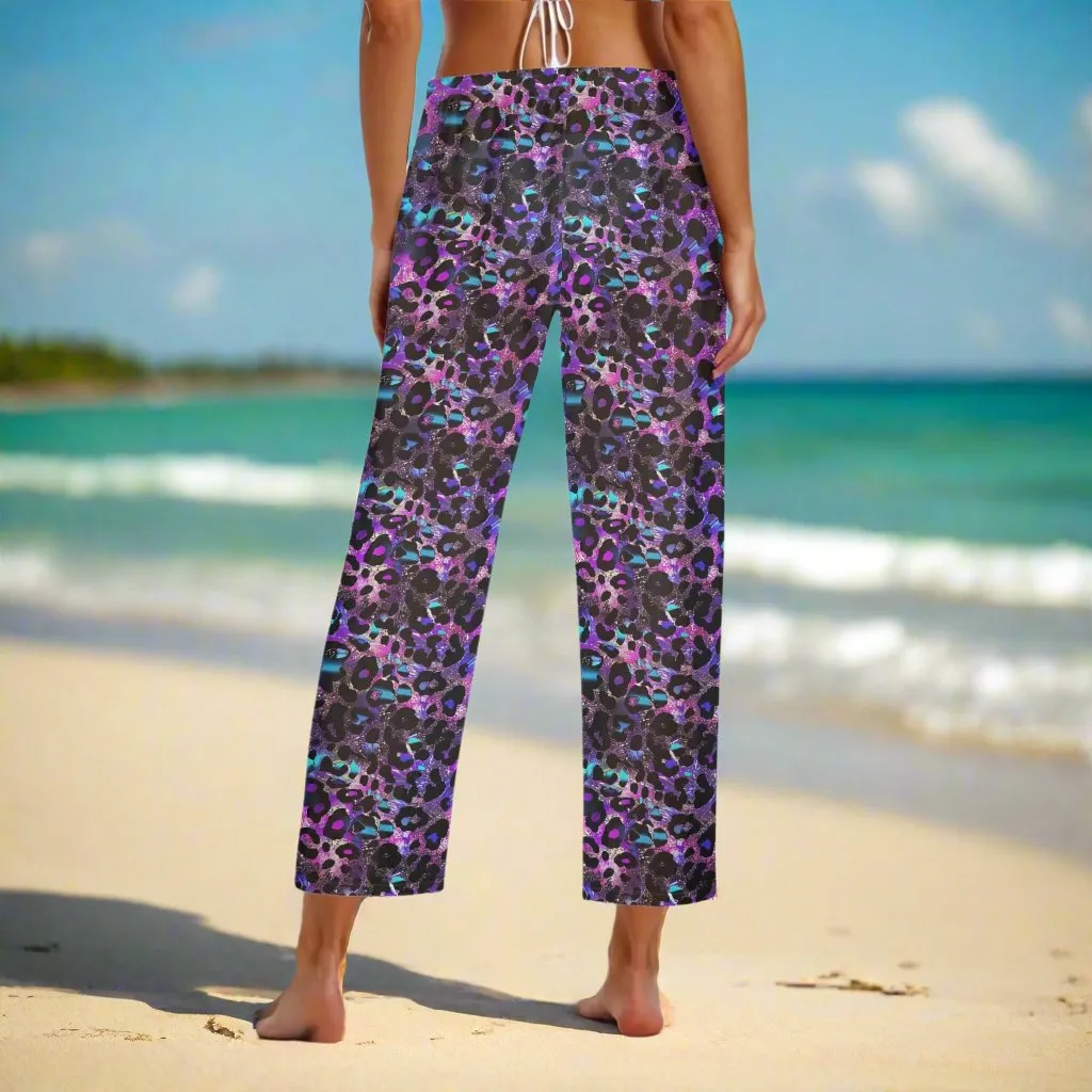 Futuristic Leopard Cover Up Pants