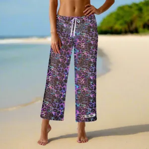 Futuristic Leopard Cover Up Pants
