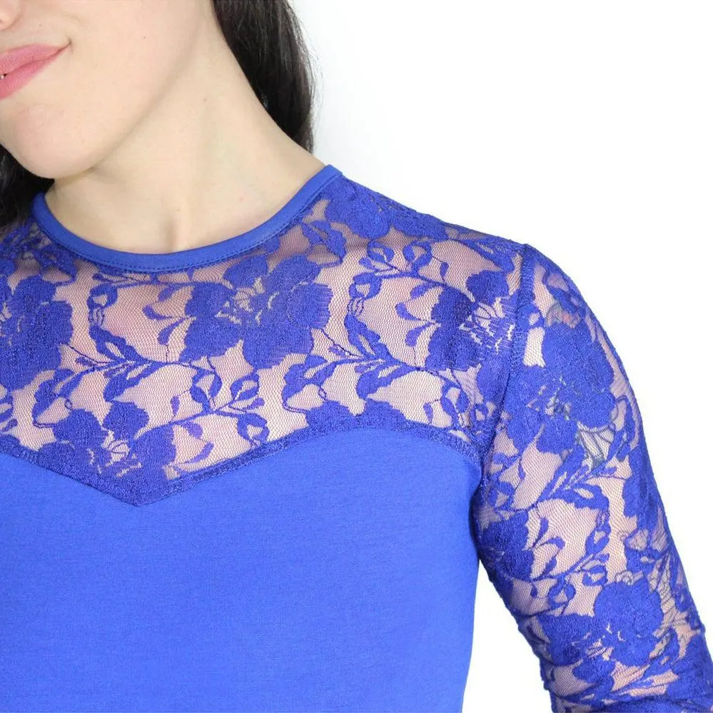 Hemet Lace Top in Blue
