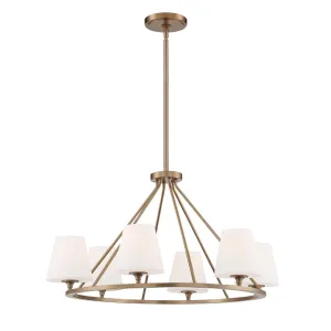 Keenan 6 Light Vibrant Gold Chandelier