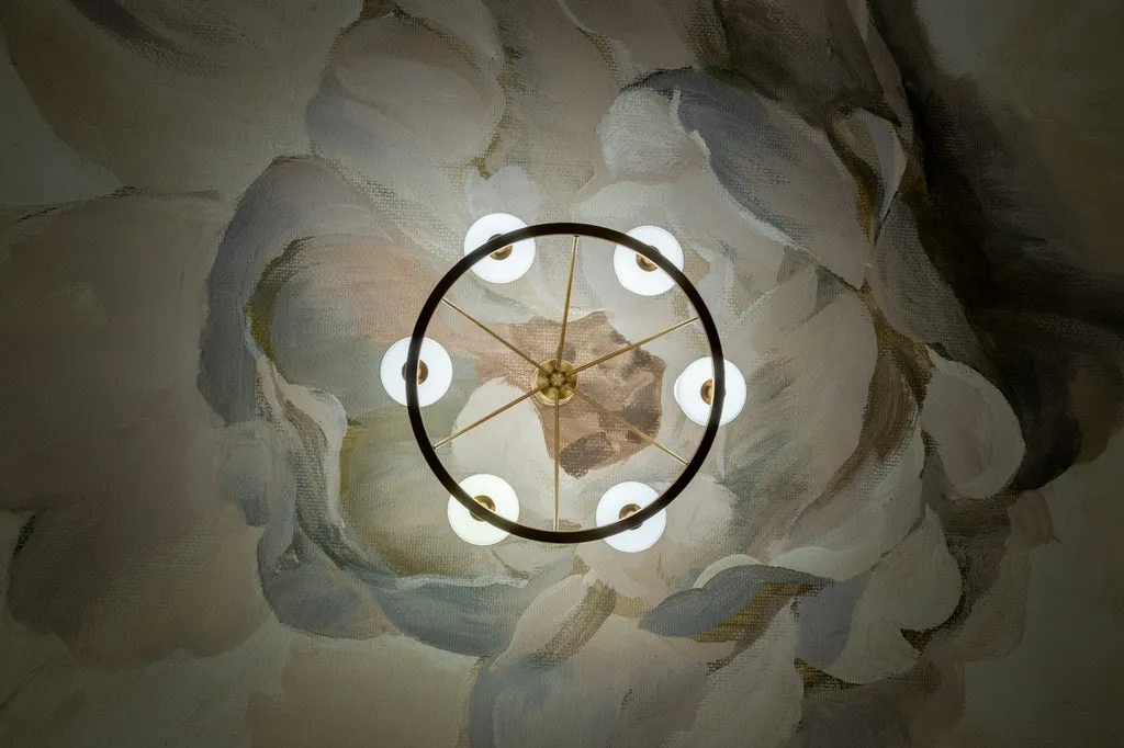 Keenan 6 Light Vibrant Gold Chandelier