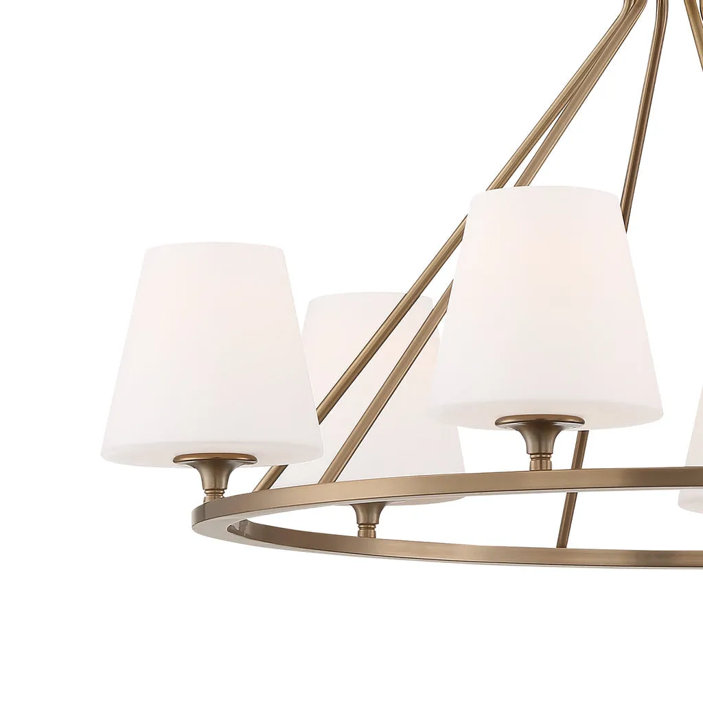 Keenan 6 Light Vibrant Gold Chandelier