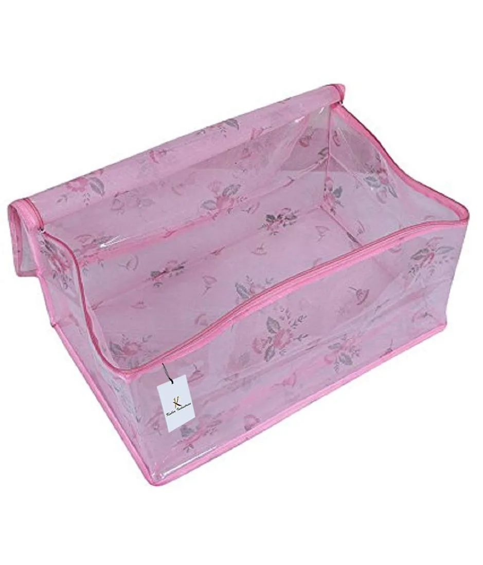 Kuber Industries PVC Wardrobe Organiser,Saree Bag Pink, (Model: KI0023025)