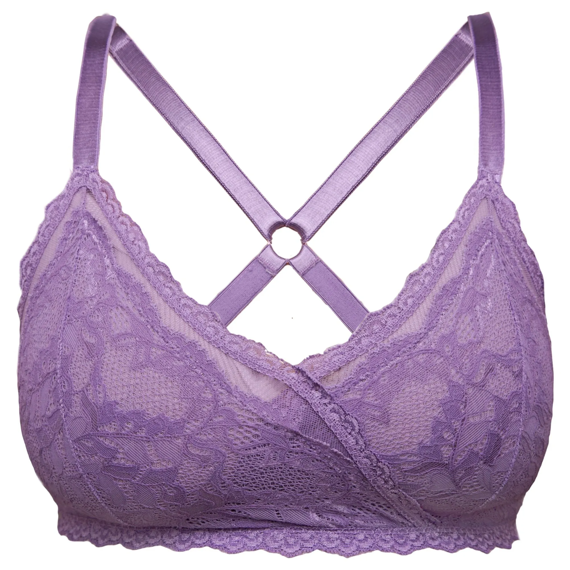 Lacey Racerback Bralette in Lilac