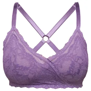 Lacey Racerback Bralette in Lilac