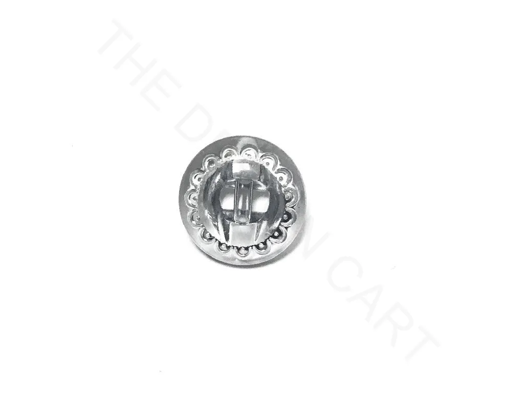 Light Gray Flower Acrylic Button