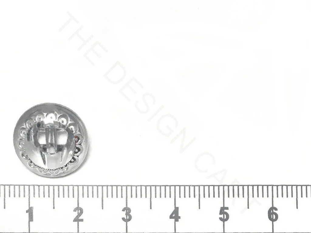 Light Gray Flower Acrylic Button