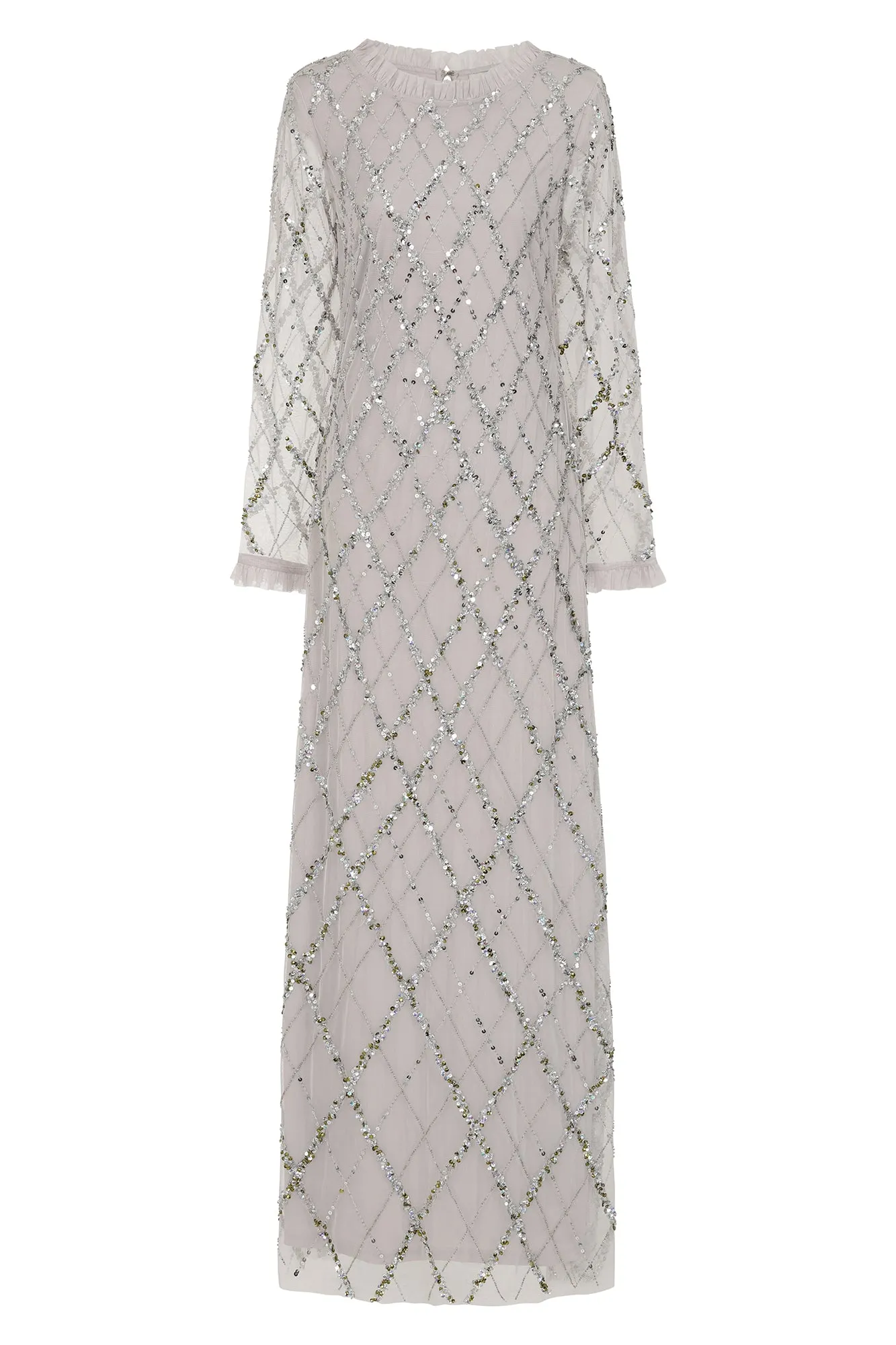 Lise Grey Sequin Maxi Dress