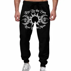 Live By The Sun Triple Goddess Casual Elastic Drawstring Pants