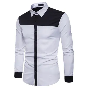 Men's Casual Patchwork Chic Shirt