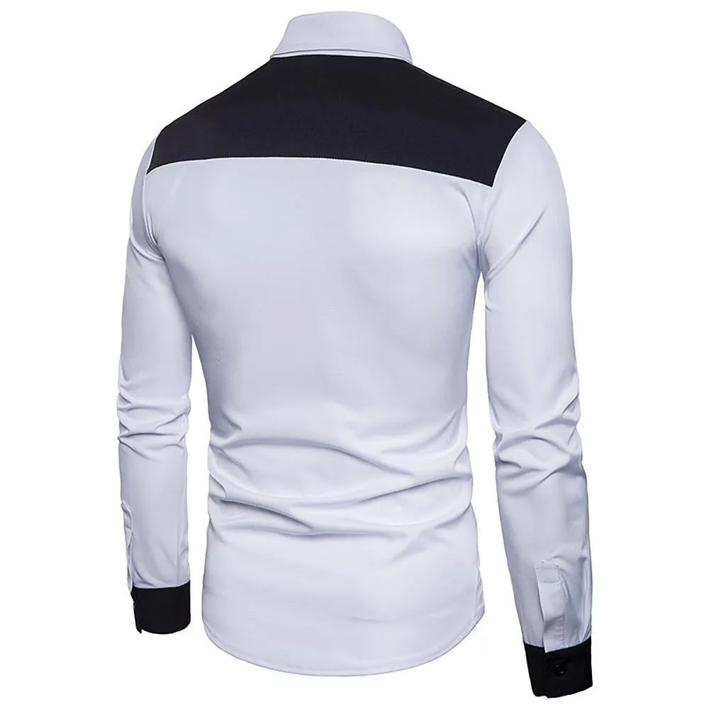 Men's Casual Patchwork Chic Shirt