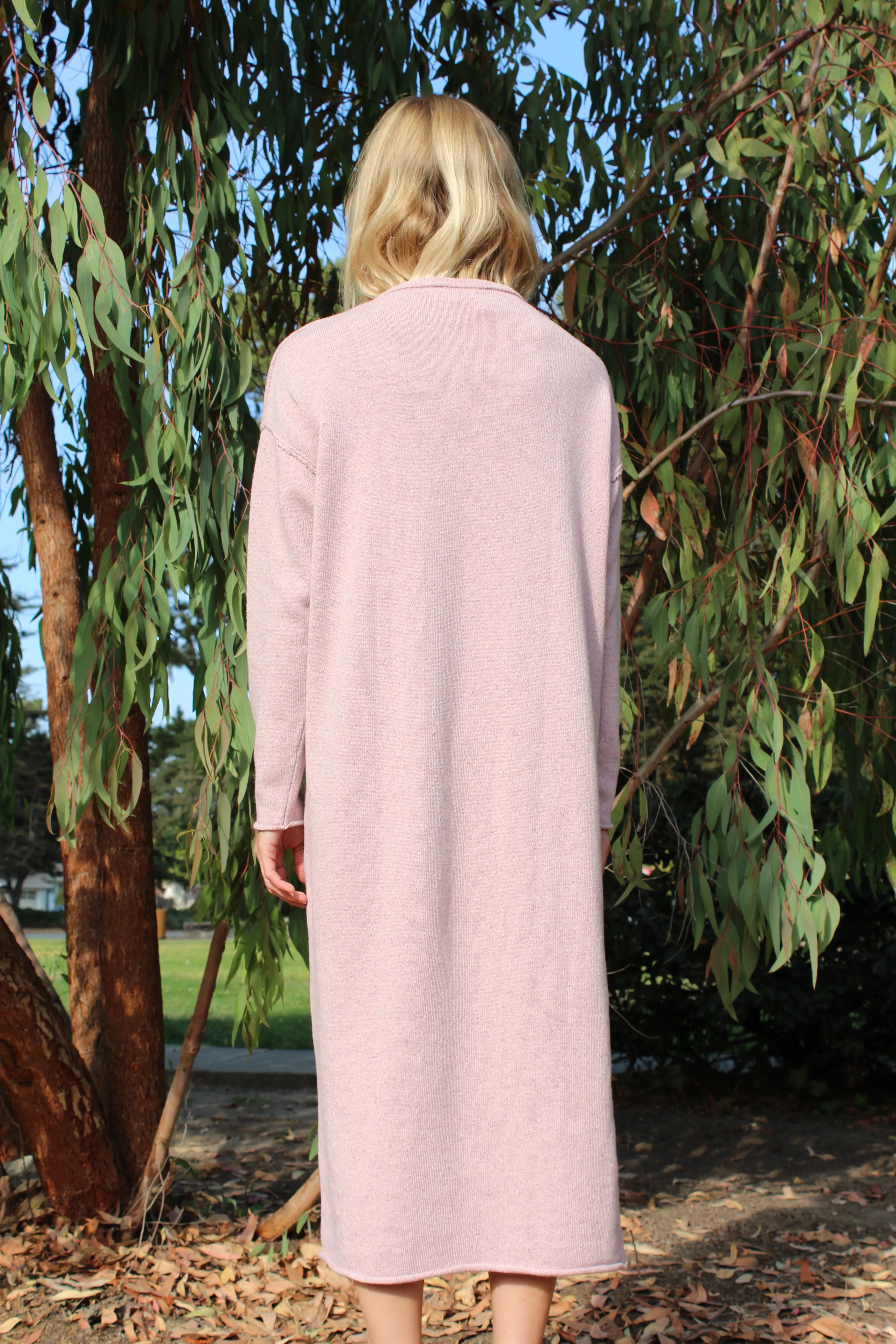 Micaela Greg Sweater Dress Speckle Rose