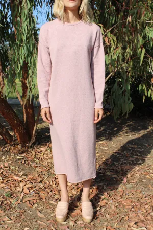 Micaela Greg Sweater Dress Speckle Rose