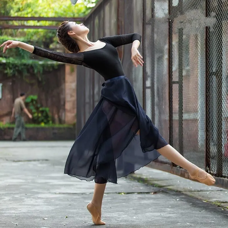 Midi Calf-Length Ballet Skirt