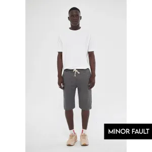 (Minor Fault) Charcoal 3/4 Relaxed Fit Shorts