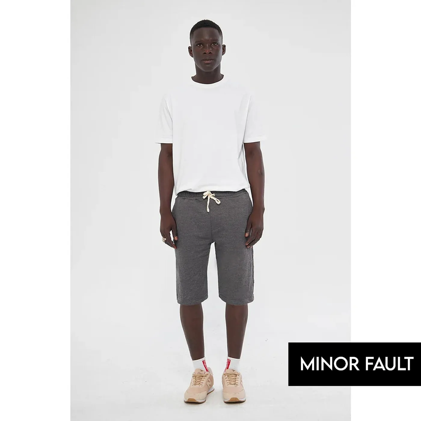 (Minor Fault) Charcoal 3/4 Relaxed Fit Shorts
