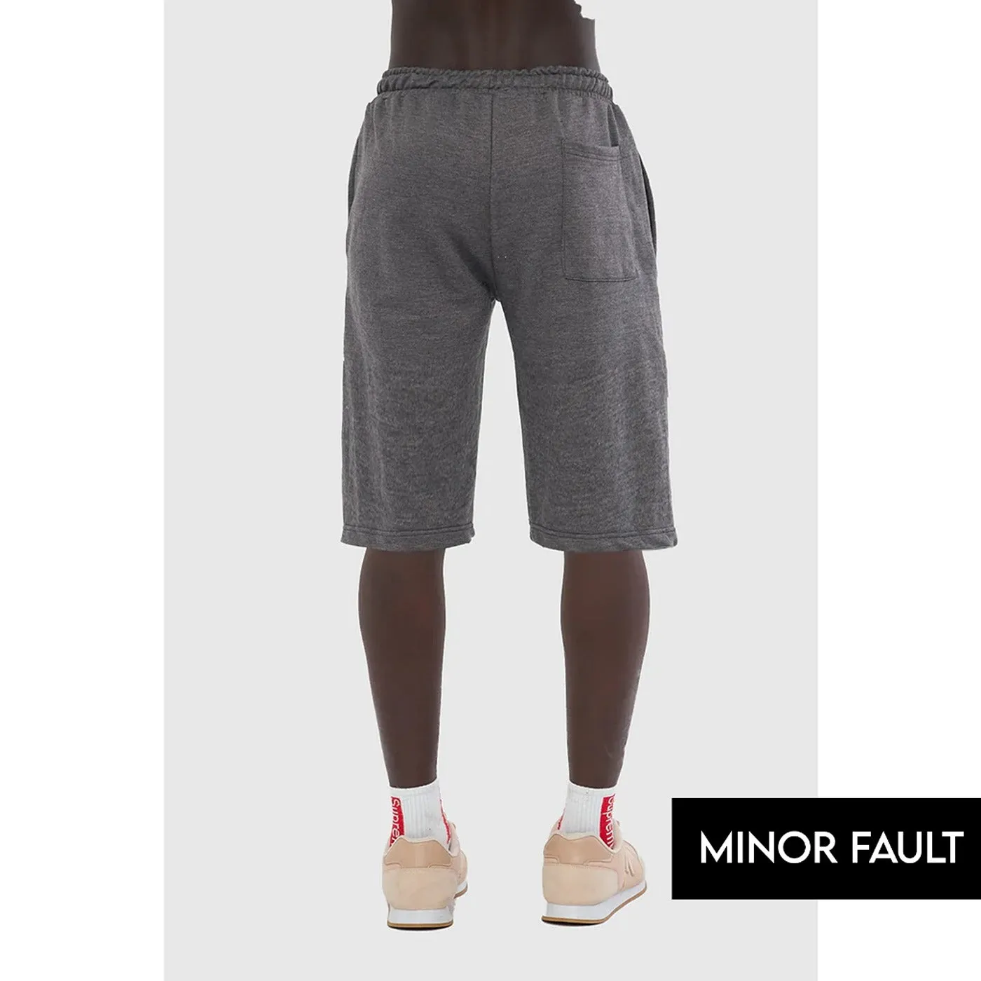 (Minor Fault) Charcoal 3/4 Relaxed Fit Shorts