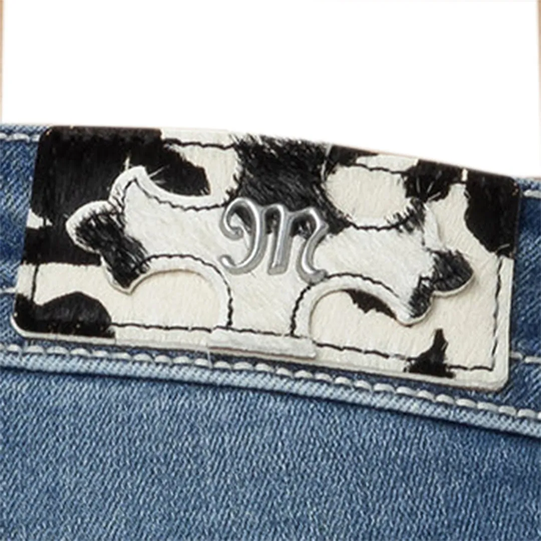 Miss Me Women's Silver Western Charm Boot Cut Jeans