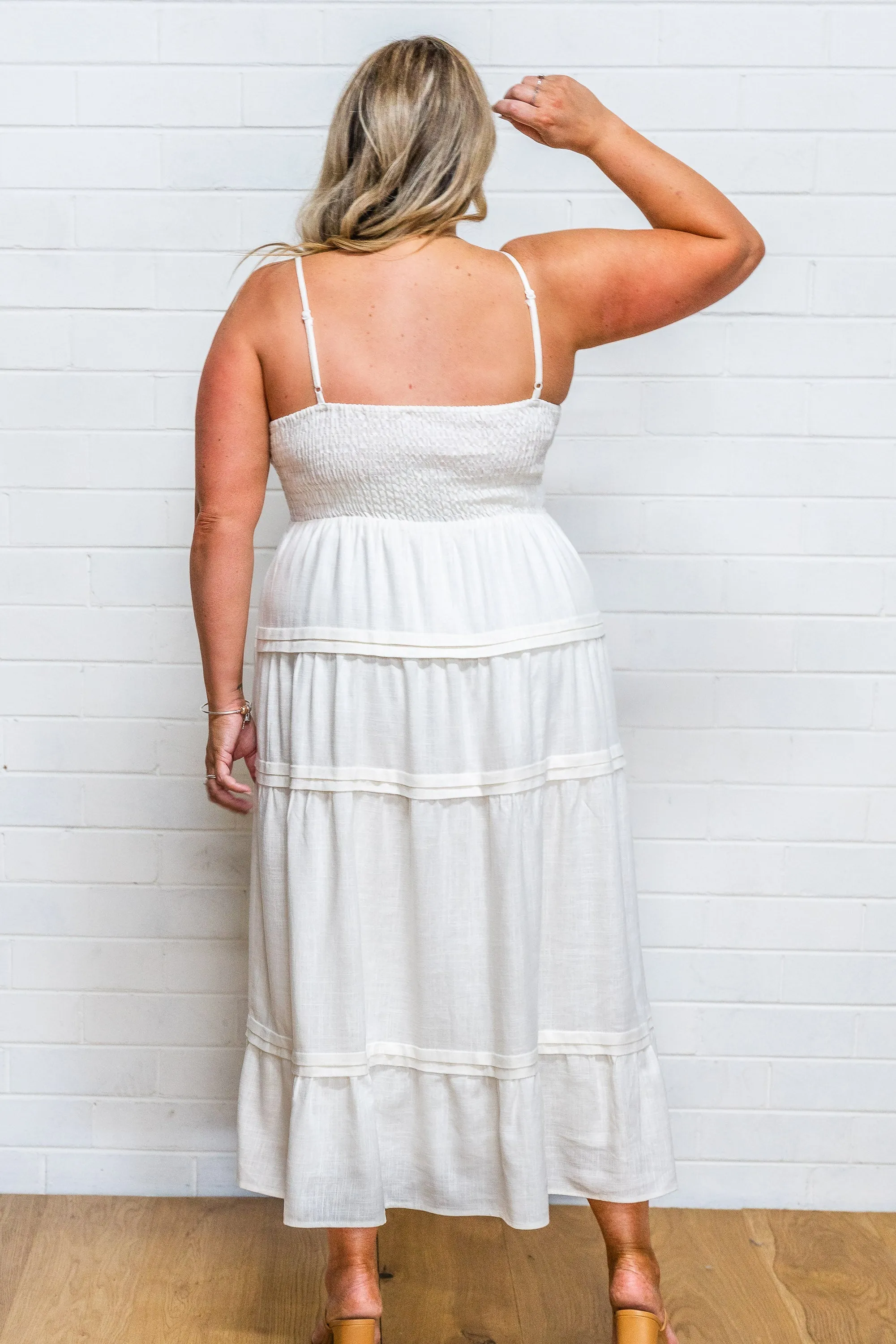NICOLE LINEN MAXI DRESS