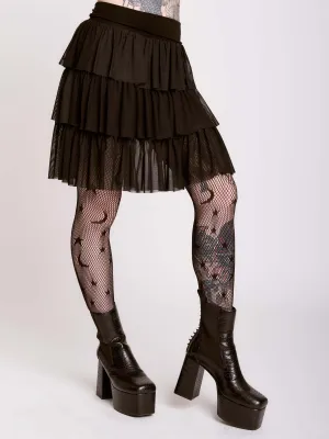 Ruffle Mesh Skirt