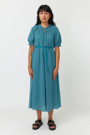 Sheer check dress