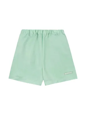 Sporty & Rich Good Health Nylon Shorts in Thyme 218