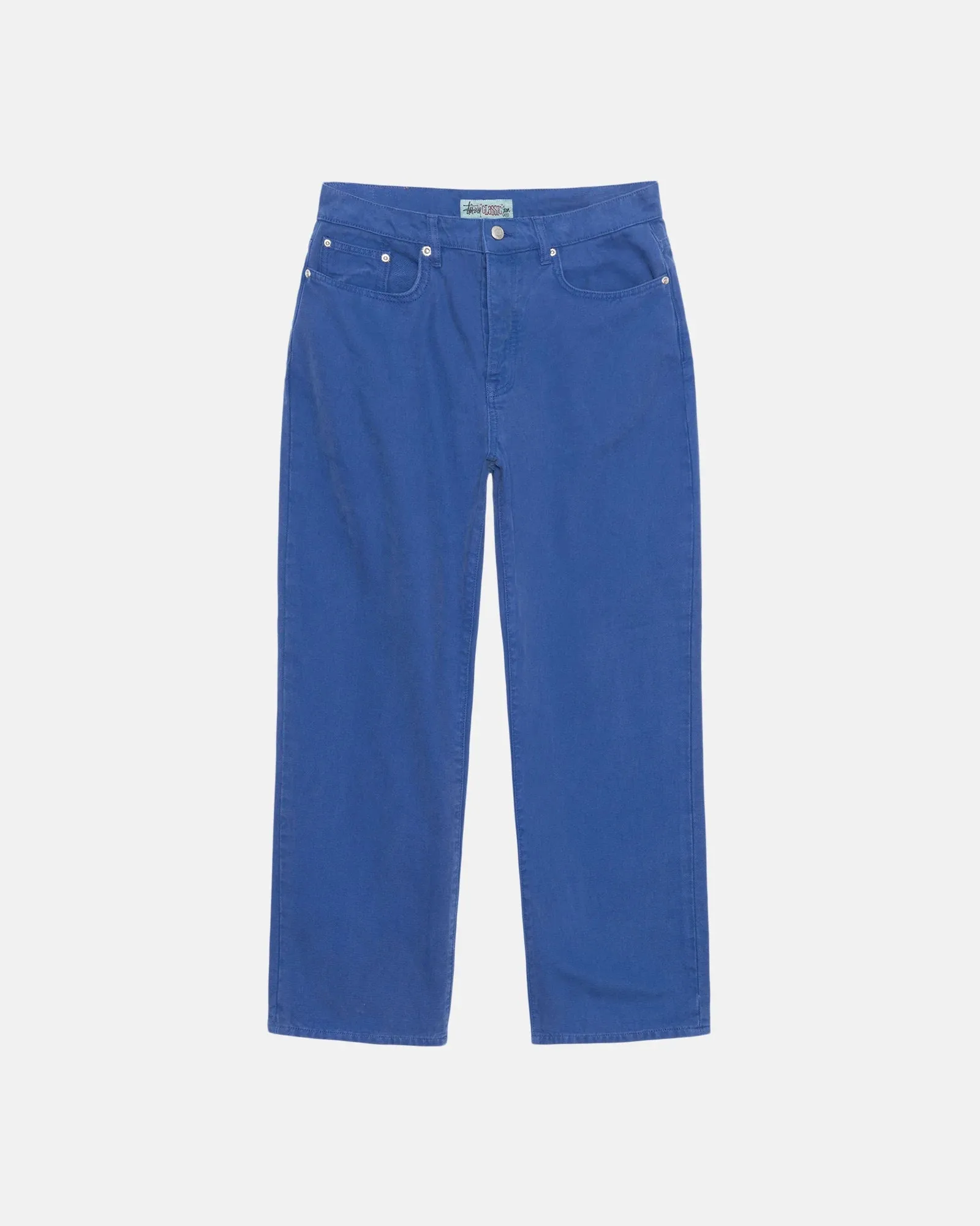 Stüssy Classic Jean Washed Canvas: Cobalt (Baja Blue_
