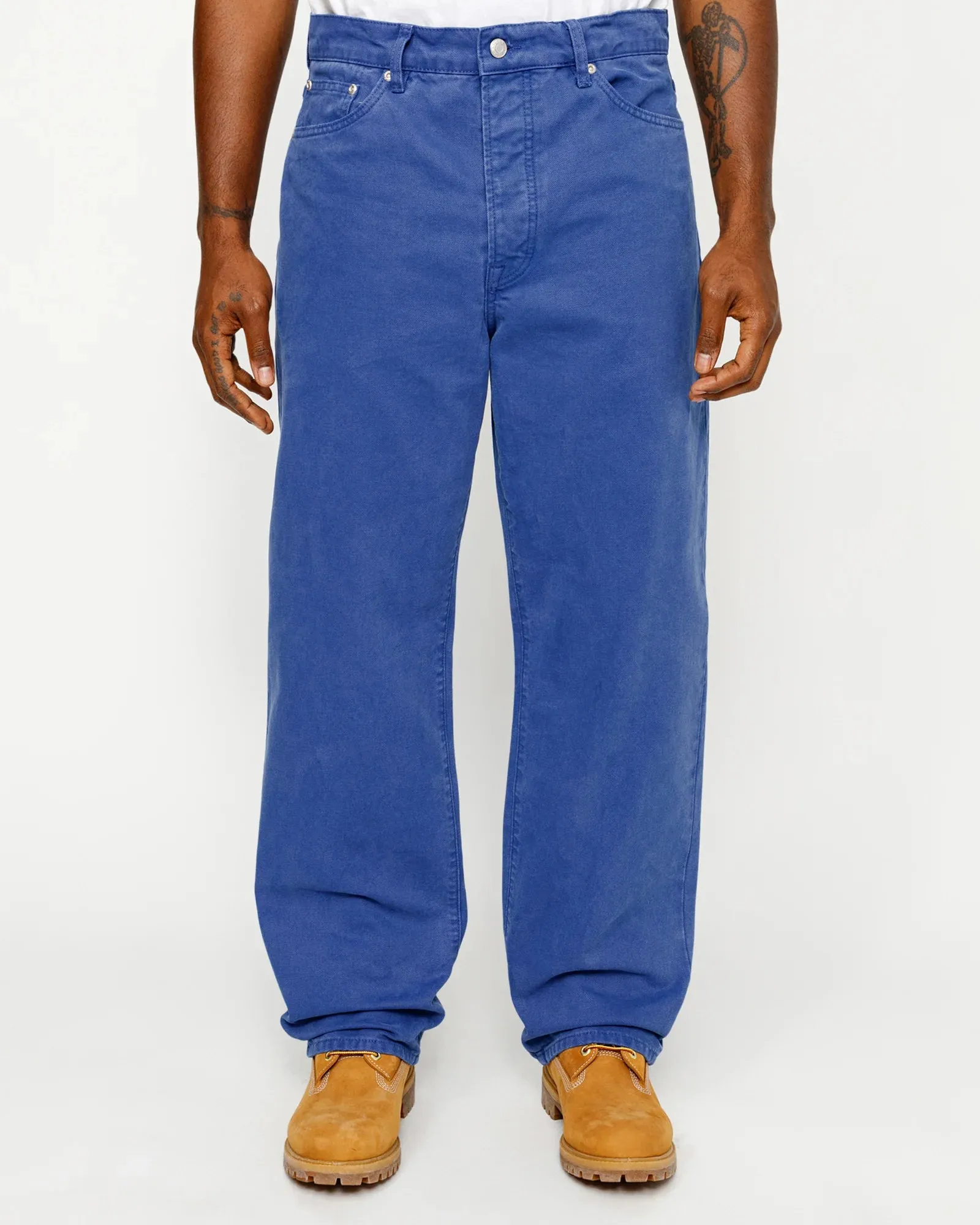 Stüssy Classic Jean Washed Canvas: Cobalt (Baja Blue_