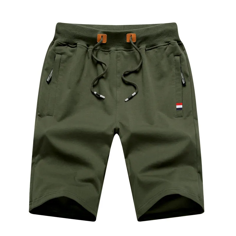 Summer Sporty Casual Shorts Men Korean Trendy Mid-Length Loose Pants Thin All-Matching Jogging Bermuda Shorts