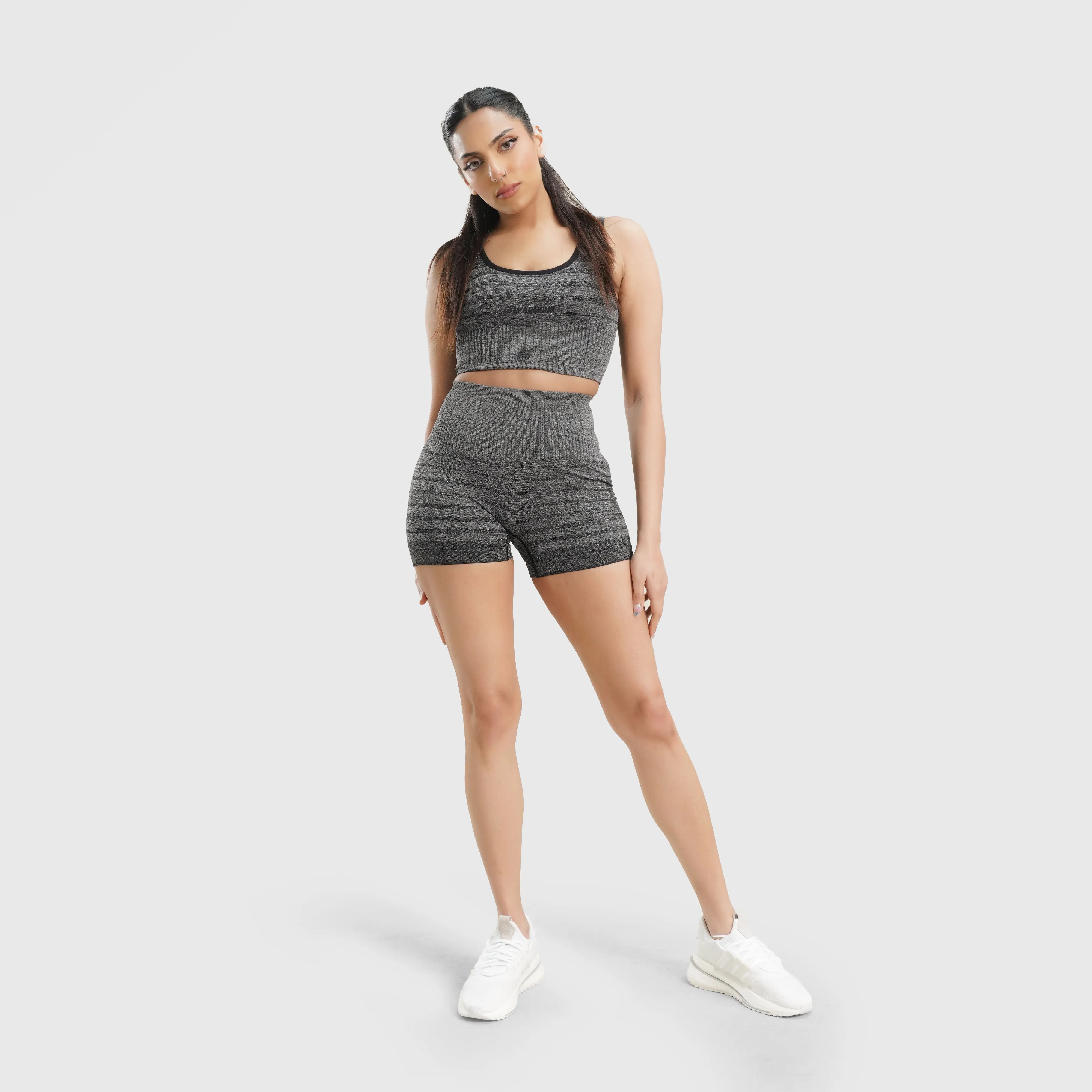 Tone Sculpt Seamless Shorts (Grey)
