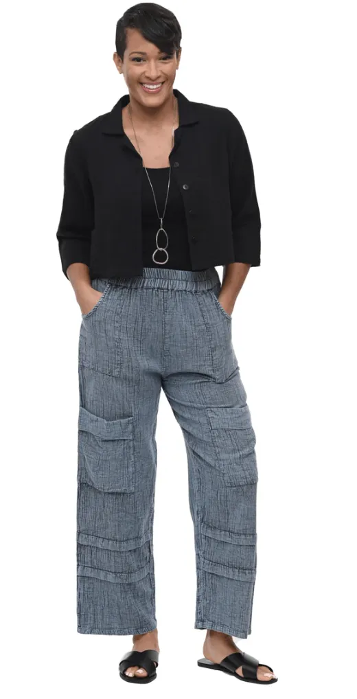 Tulip Metro Pant in Stormy Blue VCG143