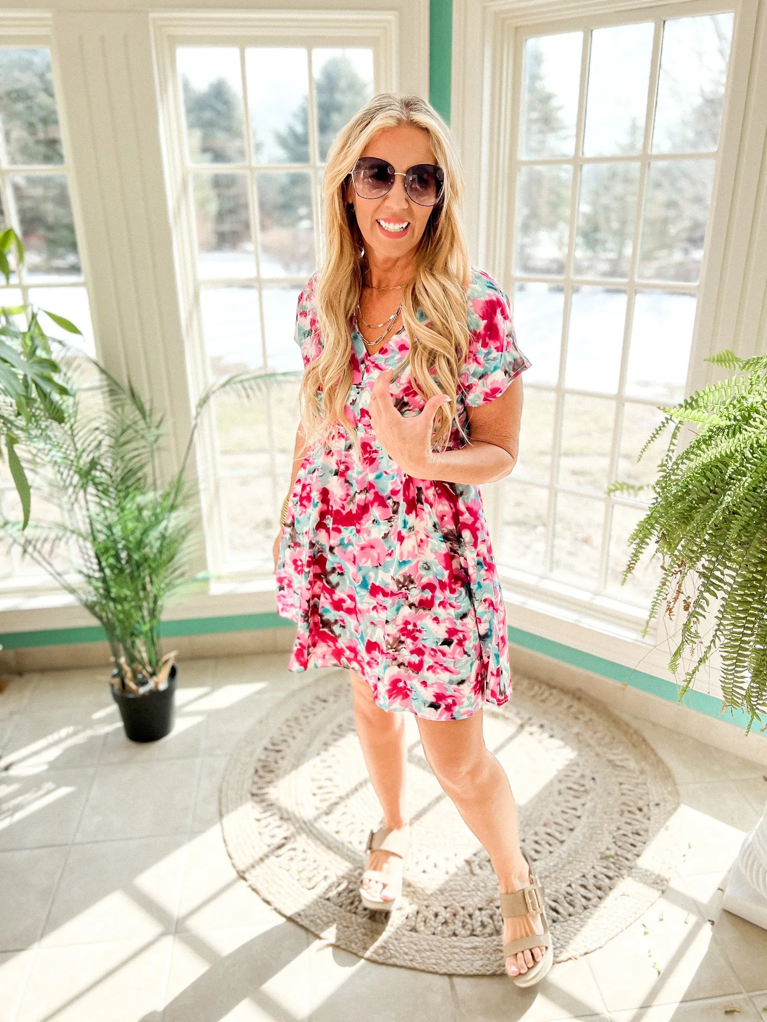 Turn Heads Challe Printed Kimono Dress - Final Sale