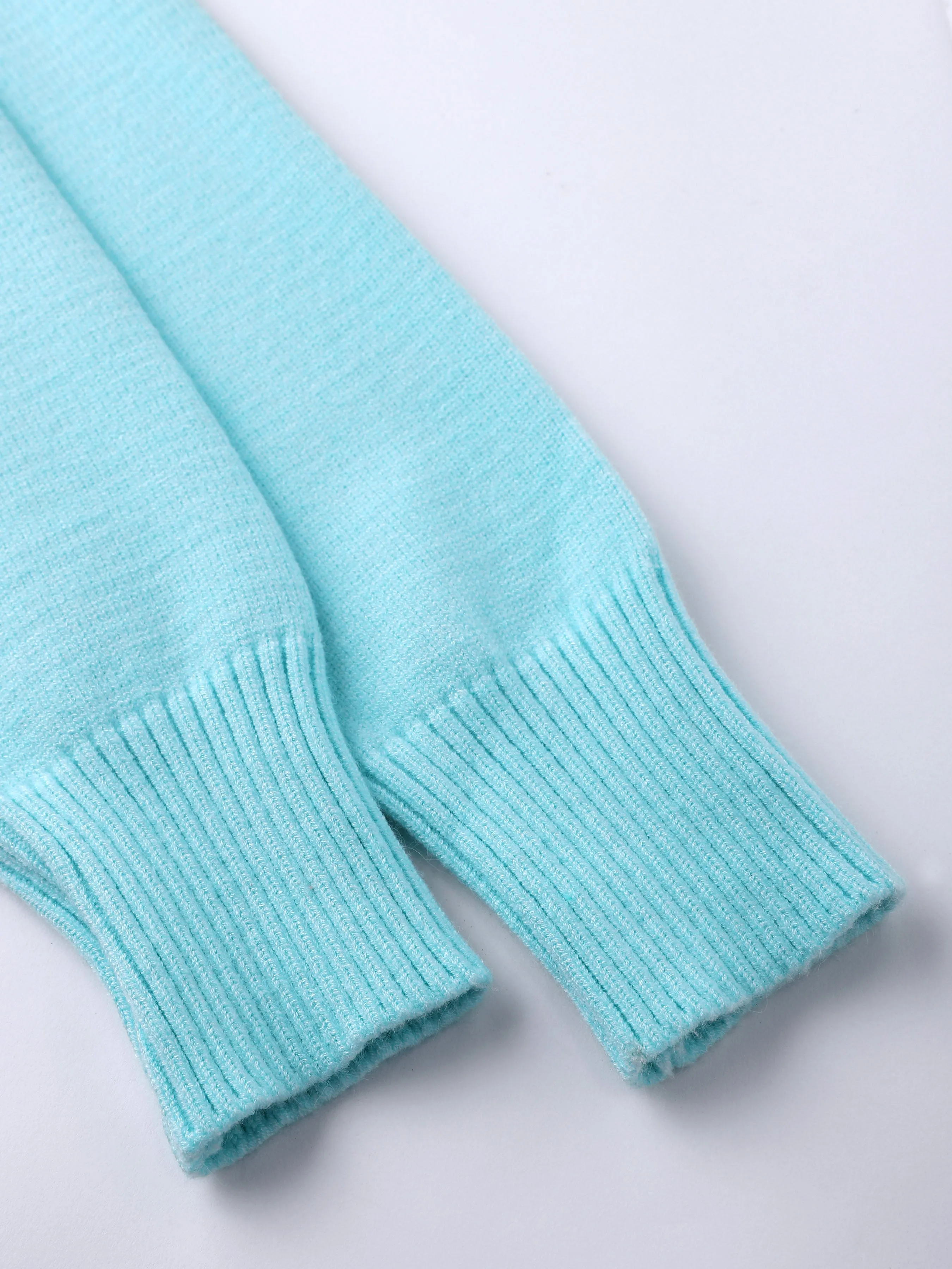 Turtle-Neck Solid Loose Sweater
