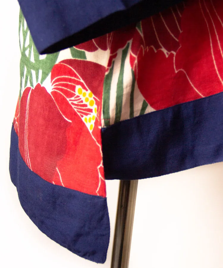 White Floral Print Hakunarai Kimono Shirt