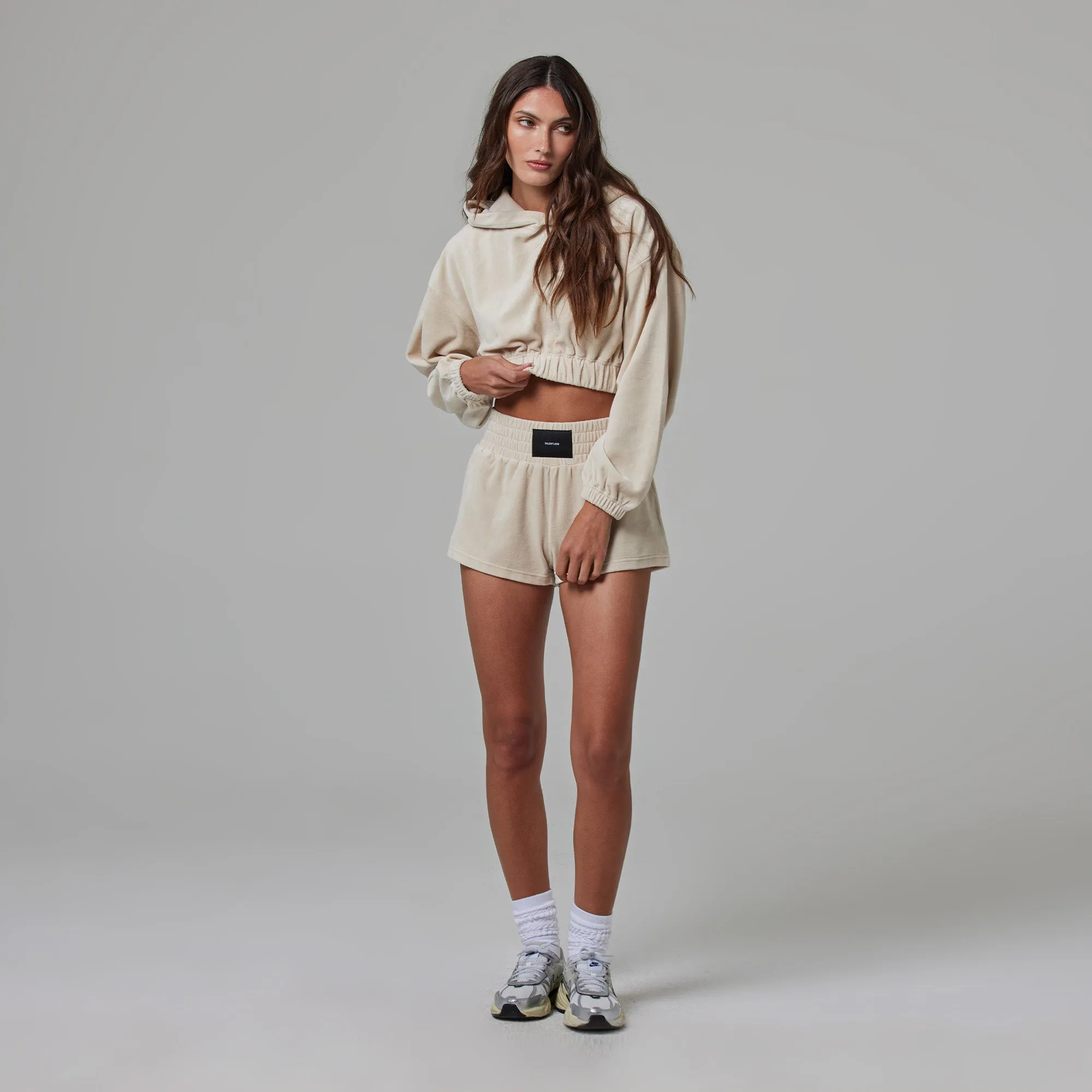 WOMENS TERRY CLOTH BOXING SHORTS