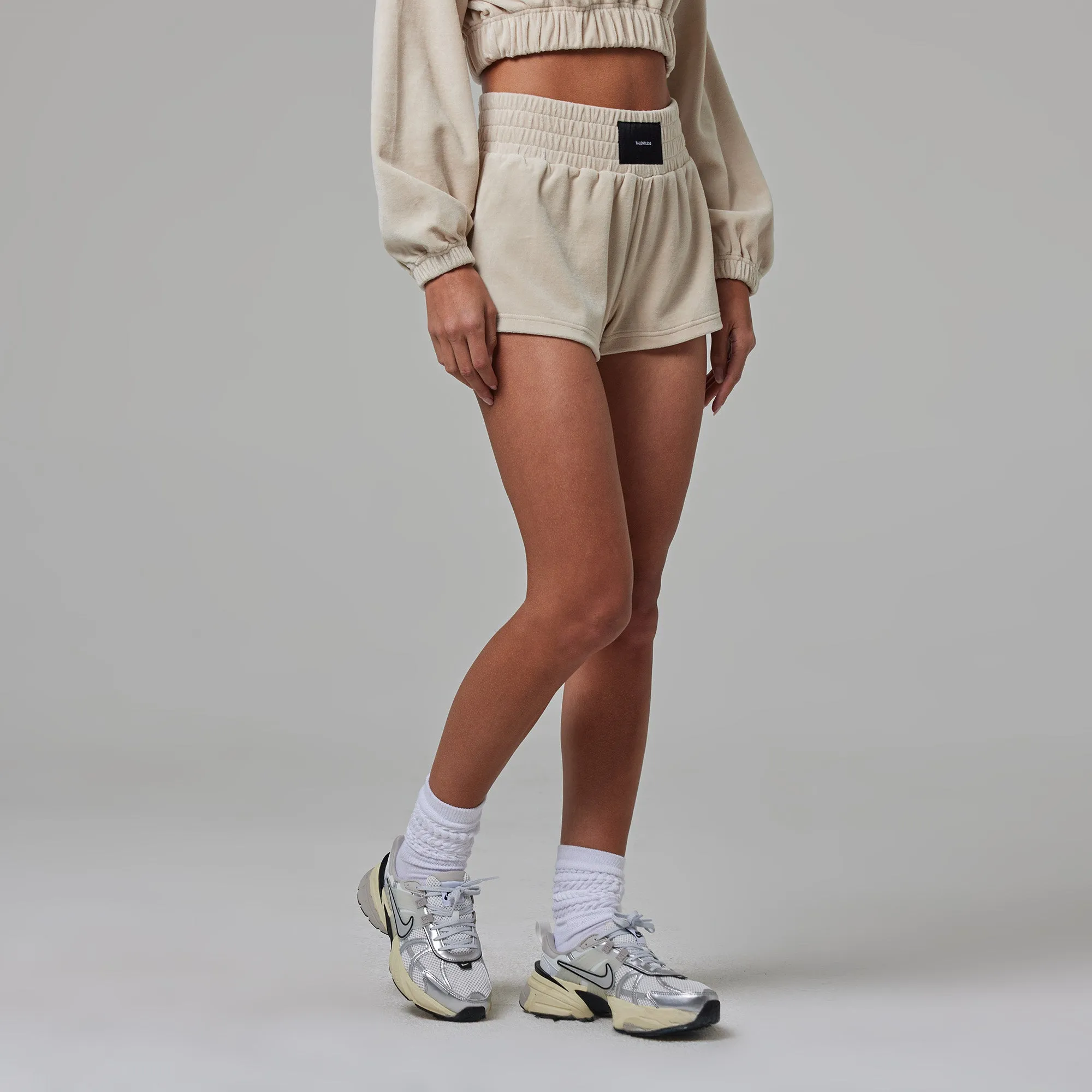 WOMENS TERRY CLOTH BOXING SHORTS