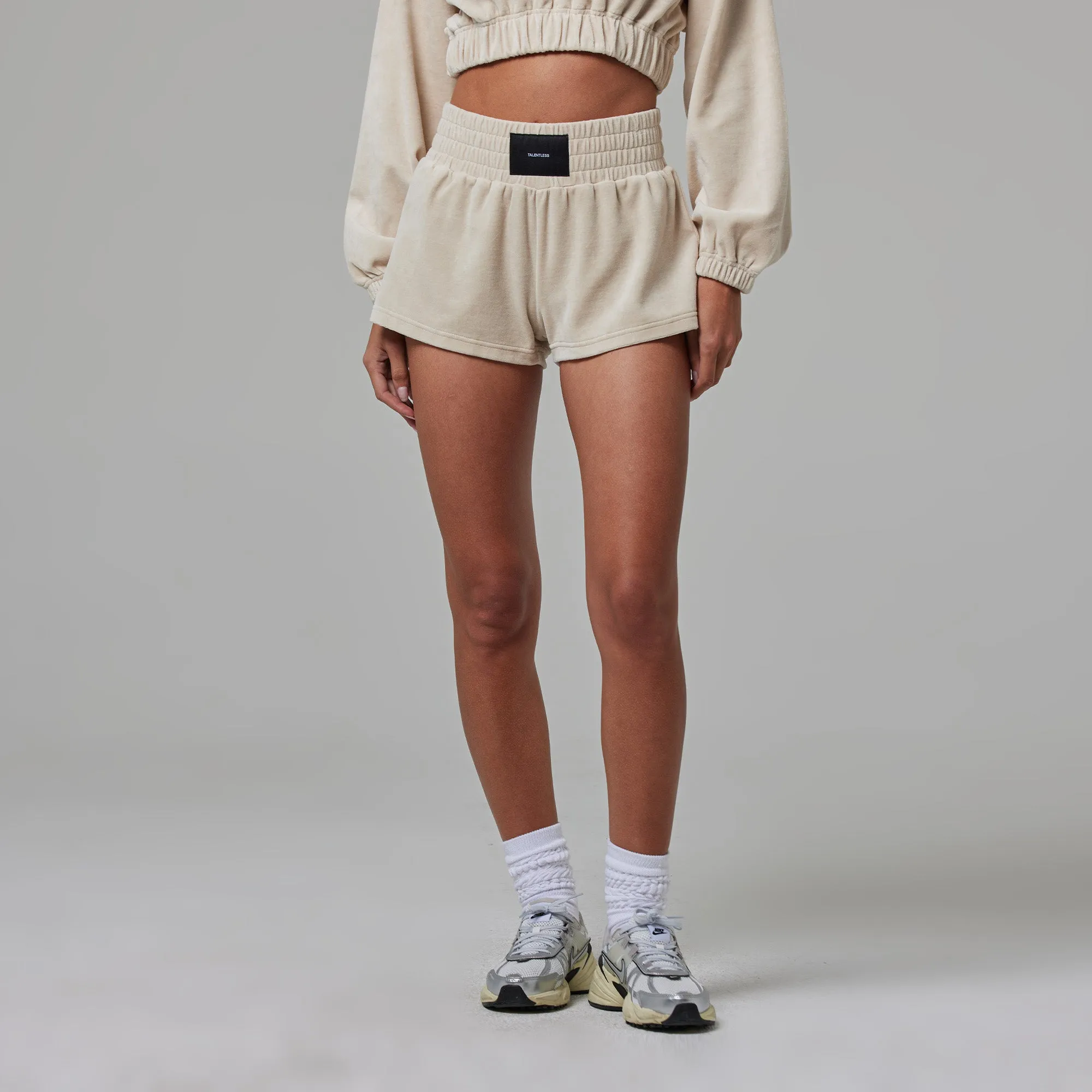 WOMENS TERRY CLOTH BOXING SHORTS